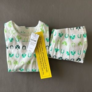 Baby GAP Organic Cotton Shamrock St Patrick’s Day PJ Set